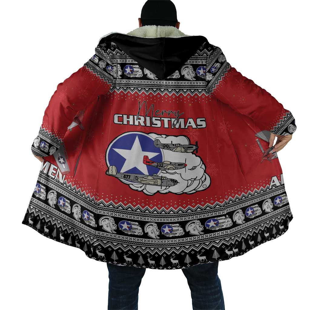 Tuskegee Red Tails Airmen Christmas Cloak P-51 Mustang 332nd Fighter Group