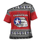 Tuskegee Red Tails Airmen Christmas Cross Shoulder Shirt P-51 Mustang 332nd Fighter Group