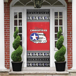 Tuskegee Red Tails Airmen Christmas Door Cover P-51 Mustang 332nd Fighter Group