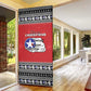 Tuskegee Red Tails Airmen Christmas Door Cover P-51 Mustang 332nd Fighter Group