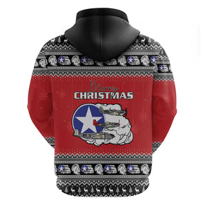 Afro Christmas Tuskegee Red Tails Airmen Hoodie Merry Christmas - African Pride