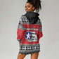 Afro Christmas Tuskegee Red Tails Airmen Hoodie Dress Merry Christmas - African Pride