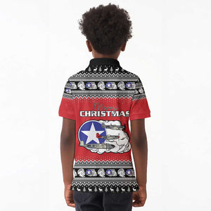 Afro Christmas Tuskegee Red Tails Airmen Kid Polo Shirt Merry Christmas - African Pride