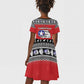 Afro Christmas Tuskegee Red Tails Airmen Kid Short Sleeve Dress Merry Christmas - African Pride