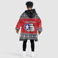 Afro Christmas Tuskegee Red Tails Airmen Kid Wearable Blanket Hoodie Merry Christmas - African Pride