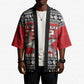 Tuskegee Red Tails Airmen Christmas Kimono P-51 Mustang 332nd Fighter Group