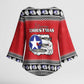 Tuskegee Red Tails Airmen Christmas Kimono Sleeve Blouse P-51 Mustang 332nd Fighter Group