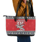 Afro Christmas Tuskegee Red Tails Airmen Leather Tote Bag Merry Christmas - African Pride
