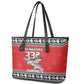 Afro Christmas Tuskegee Red Tails Airmen Leather Tote Bag Merry Christmas - African Pride