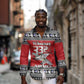 Afro Christmas Tuskegee Red Tails Airmen Long Sleeve Button Shirt Merry Christmas - African Pride