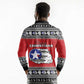 Afro Christmas Tuskegee Red Tails Airmen Long Sleeve Polo Shirt Merry Christmas - African Pride