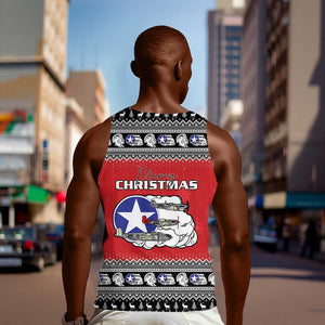 Afro Christmas Tuskegee Red Tails Airmen Men Tank Top Merry Christmas - African Pride