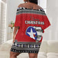 Afro Christmas Tuskegee Red Tails Airmen Off Shoulder Short Dress Merry Christmas - African Pride