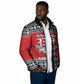 Tuskegee Red Tails Airmen Christmas Padded Jacket P-51 Mustang 332nd Fighter Group