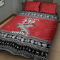Afro Christmas Tuskegee Red Tails Airmen Quilt Bed Set Merry Christmas - African Pride