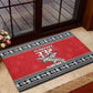 Afro Christmas Tuskegee Red Tails Airmen Rubber Doormat Merry Christmas - African Pride