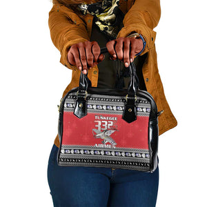 Afro Christmas Tuskegee Red Tails Airmen Shoulder Handbag Merry Christmas - African Pride