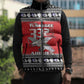 Tuskegee Red Tails Airmen Christmas Sleeveless Puffer Jacket P-51 Mustang 332nd Fighter Group