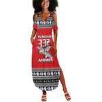 Afro Christmas Tuskegee Red Tails Airmen Summer Maxi Dress Merry Christmas - African Pride