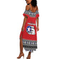 Afro Christmas Tuskegee Red Tails Airmen Summer Maxi Dress Merry Christmas - African Pride