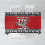 Afro Christmas Tuskegee Red Tails Airmen Tablecloth Merry Christmas - African Pride