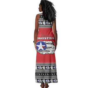 Afro Christmas Tuskegee Red Tails Airmen Tank Maxi Dress Merry Christmas - African Pride