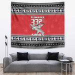 Afro Christmas Tuskegee Red Tails Airmen Tapestry Merry Christmas - African Pride