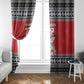 Afro Christmas Tuskegee Red Tails Airmen Window Curtain Merry Christmas - African Pride