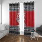 Afro Christmas Tuskegee Red Tails Airmen Window Curtain Merry Christmas - African Pride
