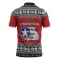 Tuskegee Red Tails Airmen Christmas Zipper Polo Shirt P-51 Mustang 332nd Fighter Group