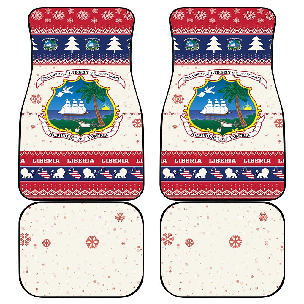 Liberia Christmas Car Mats African Lion Santa