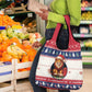 Liberia Christmas Grocery Bag African Lion Santa