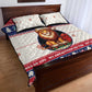 Liberia Christmas Quilt Bed Set African Lion Santa