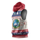 Liberia Christmas Sleeveless Hoodie African Lion Santa - African Pride