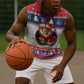 Liberia Christmas Sleeveless Hoodie African Lion Santa - African Pride