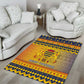 Afro Chad Christmas Area Rug Coat Of Arms With African Pattern