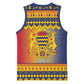 Afro Chad Christmas Basketball Jersey Coat Of Arms With African Pattern - African Pride