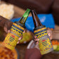 Afro Chad Christmas 4 in 1 Can Cooler Tumbler Coat Of Arms With African Pattern