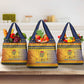 Afro Chad Christmas Grocery Bag Coat Of Arms With African Pattern