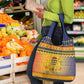 Afro Chad Christmas Grocery Bag Coat Of Arms With African Pattern