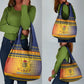 Afro Chad Christmas Grocery Bag Coat Of Arms With African Pattern