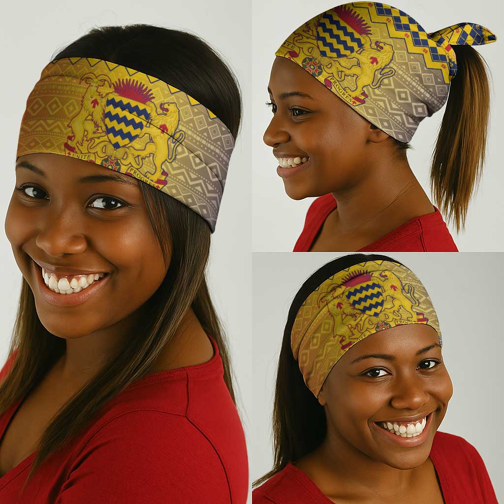 Afro Chad Christmas Neck Gaiter Coat Of Arms African Pattern LT15