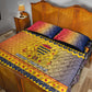 Afro Chad Christmas Quilt Bed Set Coat Of Arms With African Pattern