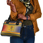 Afro Chad Christmas Shoulder Handbag Coat Of Arms With African Pattern