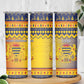 Afro Chad Christmas Skinny Tumbler Coat Of Arms With African Pattern