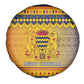 Afro Chad Christmas Spare Tire Cover Coat Of Arms With African Pattern