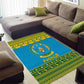 Afro Rwanda Christmas Area Rug Noheli Nziza Coat Of Arms - African Pattern