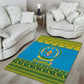 Afro Rwanda Christmas Area Rug Noheli Nziza Coat Of Arms - African Pattern