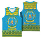 Afro Rwanda Christmas Basketball Jersey Noheli Nziza Coat Of Arms - African Pattern - African Pride