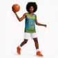Afro Rwanda Christmas Basketball Jersey Noheli Nziza Coat Of Arms - African Pattern - African Pride
